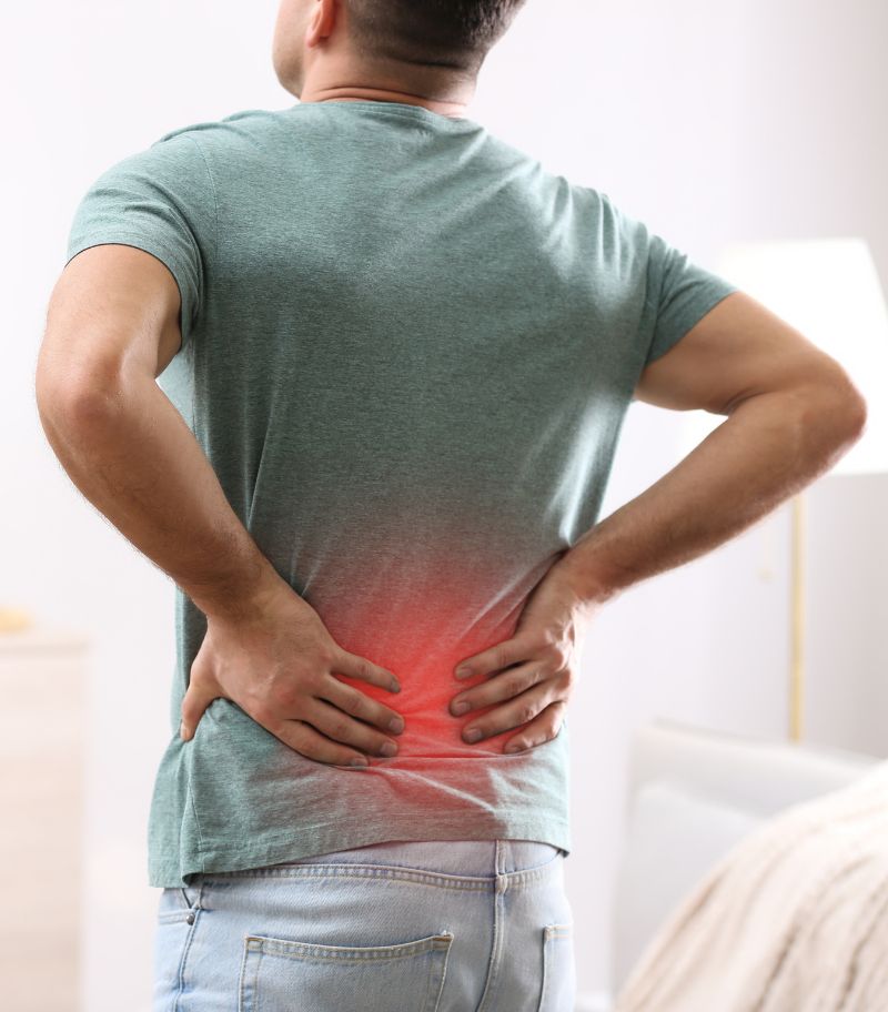 Man Having Severe Back Pain
